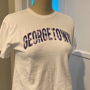Original League cropped Georgetown University t-shirt